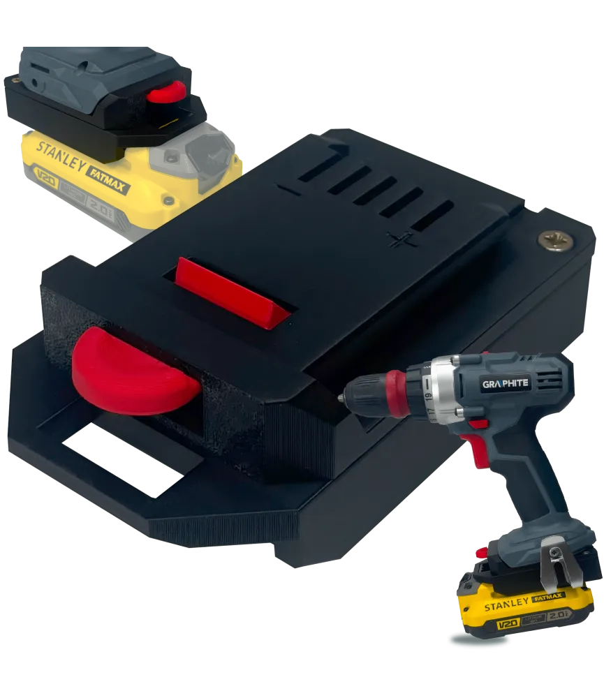 ADAPTER PRZEJŚCIÓWKA Z GRAPHITE 18V DO BATERII AKUMULATORA STANLEY FATMAX V20 