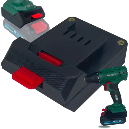 ADAPTER PRZEJŚCIÓWKA Z PARKSIDE X20V DO BATERII AKUMULATORA ERBAUER EXT 18V 