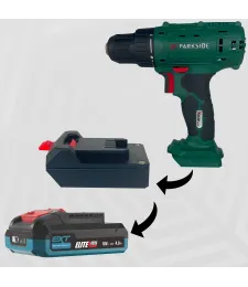 ADAPTER PRZEJŚCIÓWKA Z PARKSIDE X20V DO BATERII AKUMULATORA ERBAUER EXT 18V 