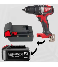 ADAPTER PRZEJŚCIÓWKA Z MILWAUKEE M18 DO BATERII AKUMULATORA GRAPHITE 18V 
