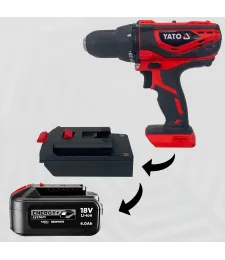 ADAPTER PRZEJŚCIÓWKA Z YATO 18V DO BATERII AKUMULATORA GRAPHITE 18V 