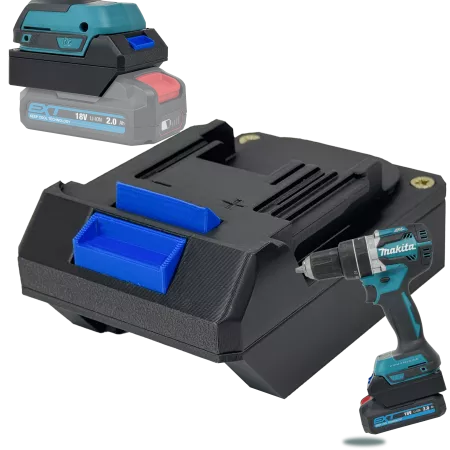 ADAPTER PRZEJŚCIÓWKA Z MAKITA 18V DO BATERII AKUMULATORA ERBAUER EXT 18V