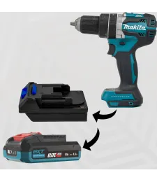 ADAPTER PRZEJŚCIÓWKA Z MAKITA 18V DO BATERII AKUMULATORA ERBAUER EXT 18V