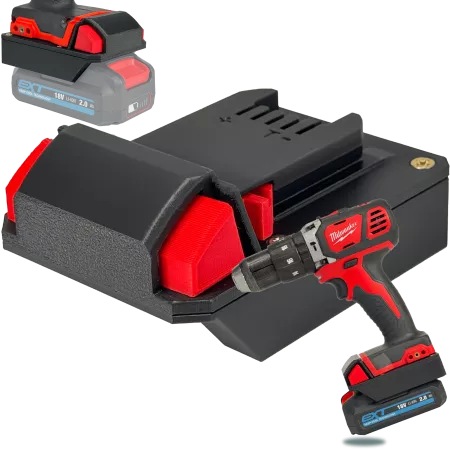 ADAPTER PRZEJŚCIÓWKA Z MILWAUKEE 18V DO BATERII AKUMULATORA ERBAUER EXT 18V 