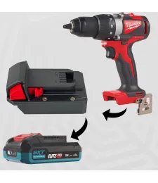 ADAPTER PRZEJŚCIÓWKA Z MILWAUKEE 18V DO BATERII AKUMULATORA ERBAUER EXT 18V 