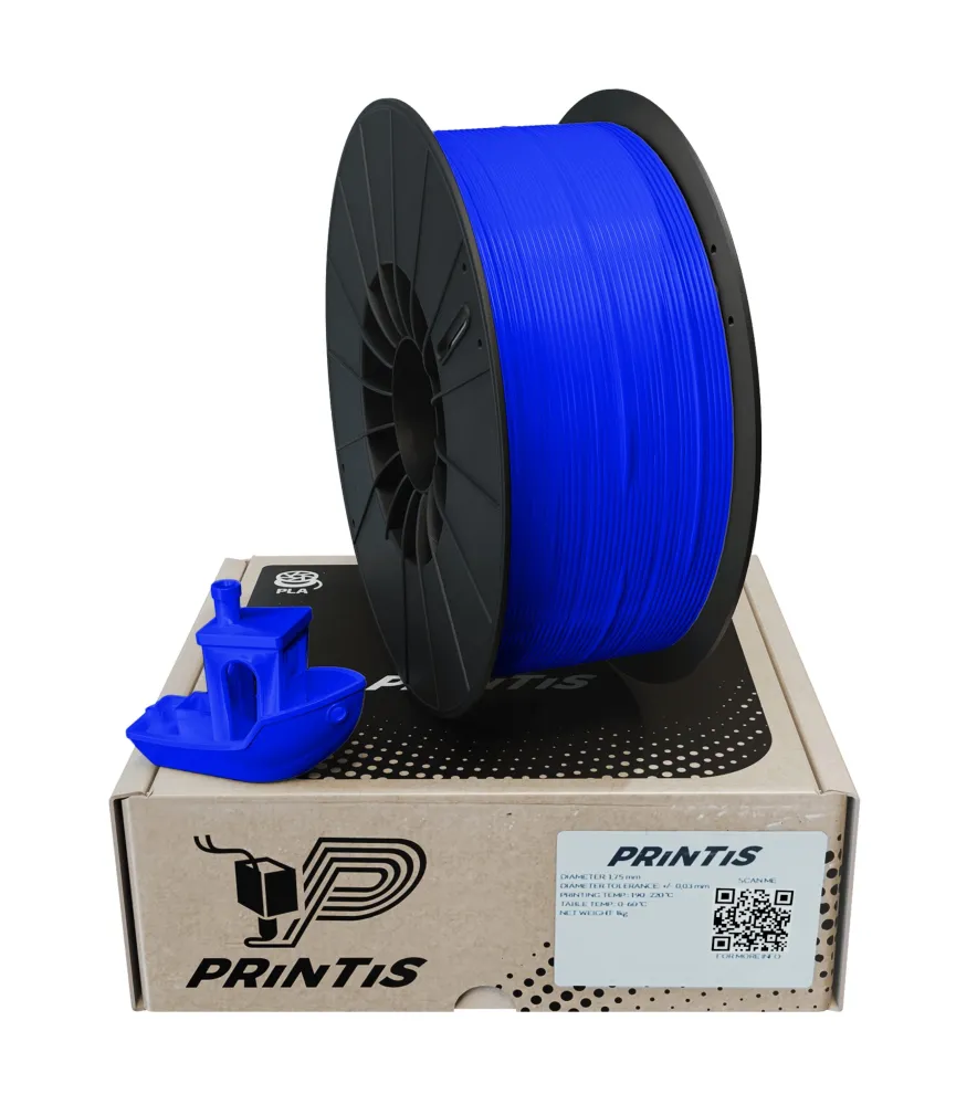 FILAMENT PLA 1KG NIEBIESKI 1,75MM PRINTIS WYSOKA JAKOŚĆ DO DRUKARKI 3D 1000g 