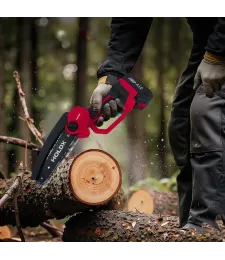 PIŁA ŁAŃCUCHOWA AKUMULATOROWA MINI PILARKA BEZSZCZOTKOWA 2xAKU DUŻY ZESTAW 