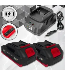 WIERTARKO WKRĘTARKA UDAROWA AKUMULATOROWA 21V 2XAKU 2.0Ah ZESTAW XL WALIZKA 