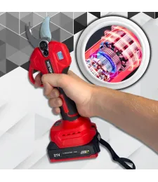 SEKATOR AKUMULATOROWY MOCNY NOŻYCE ELEKTRYCZNE OGRODOWE 2XAKU ZESTAW XL 