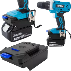 ADAPTER PRZEJŚCIÓWKA Z NARZĘDZIA DEDRA SAS+ALL 18V DO BATERII AKUMULATORA MAKITA LXT 18V 