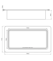 uzáver 105x50 / koniec ventilačného kanála 110x55