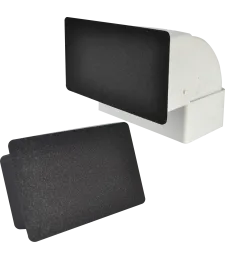 uzáver / koniec ventilačného kanála 110x55 čierny