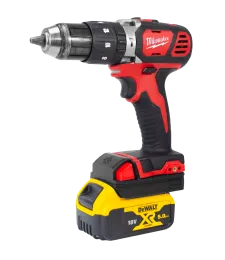 ADAPTER PRZEJŚCIÓWKA Z BATERI DEWALT XR 18V NA NARZĘDZIA MILWAUKEE M18 