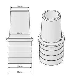 ZŁĄCZKA DO SKIMMERA ODKURZACZA WĘŻA RURY BASENOWEJ ŁĄCZNIK MUFA TULEJA 32MM 