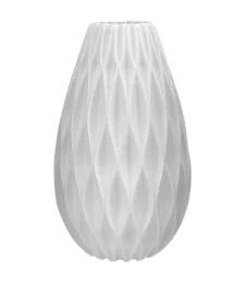 WAZON PLASTIKOWY NIETŁUKĄCY SKANDYNAWSKI NA KWIATY NOWOCZESNY 15CM BIAŁY 
