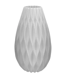 WAZON PLASTIKOWY NIETŁUKĄCY SKANDYNAWSKI NA KWIATY NOWOCZESNY 15CM BIAŁY 