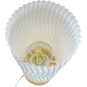 LAMPA BIURKOWA PRZEZROCZYSTA 27CM NOWOCZESNA BEŻOWA 