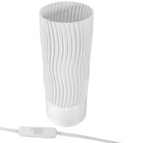 STYLOWA LAMPA NOCNA 27CM NOWOCZESNA BIAŁA 
