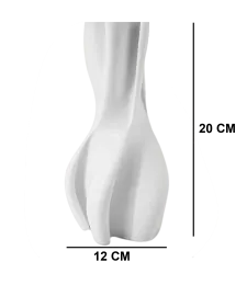 WAZON NA KWIATY WYSOKI NOWOCZESNY PLASTIKOWY NIETŁUKĄCY 20 CM BIAŁY 