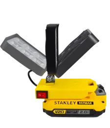 LAMPA DO BATERII STANLEY V20 FATMAX LED HALOGEN ROBOCZY 