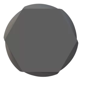 WAZON NA KWIATY NIETŁUKĄCY NOWOCZESNY SPIRALNY HEXAGON CZARNY 