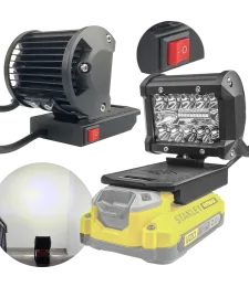 Lampa Robocza Do Stanley V20 FatMax Halogen Lampka 18V Max - Czarny