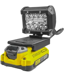 PRACOVNÁ LAMPA PRE HALOGÉNOVÚ LAMPU STANLEY V20 FATMAX 18V MAX - Czarny