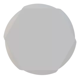 WAZON NA KWIATY NIETŁUKĄCY NOWOCZESNY SPIRALNY HEXAGON BIAŁY 
