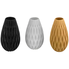 WAZON PLASTIKOWY NIETŁUKĄCY SKANDYNAWSKI NA KWIATY NOWOCZESNY 15CM BEŻOWY 