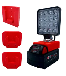 Lampa do MILWAUKEE uchwyt 2x narzędzia 1x uchwyt na akumulator 