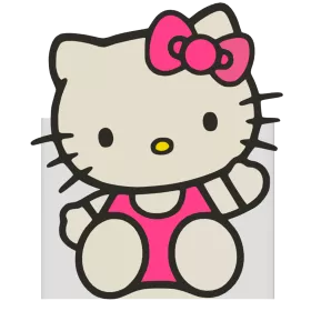 ORGANIZER NA KREDKI HELLO KITTY DLA DZIECI NA BIURKO 
