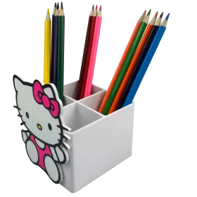 ORGANIZER NA KREDKI HELLO KITTY DLA DZIECI NA BIURKO 