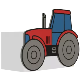 ORGANIZER NA KREDKI TRAKTOR FARMA DUŻY POJEMNIK NA BIURKO DLA DZIECKA 