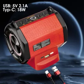 GŁOŚNIK NA BATERIĘ MILWAUKEE BLUETOOTH AKUMULATOR 18V 