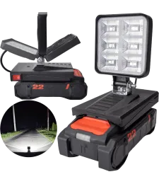 LAMPA DO BATERII HILTI B22 NURON LED HALOGEN ROBOCZY + USB 
