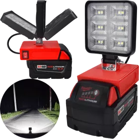 LAMPA DO BATERII MILWAUKEE M18 18V LED HALOGEN ROBOCZY 