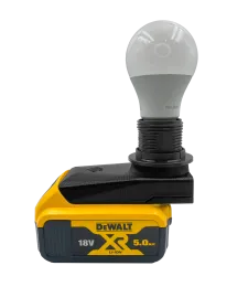 LAMPA ROBOCZA NA ŻARÓWKĘ DO BATERII AKUMULATORA DEWALT 18V 