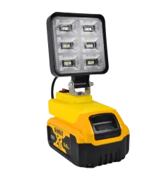 LAMPA DO BATERII DEWALT 18V LED HALOGEN ROBOCZY + USB 