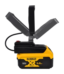 Lampa Do Baterii DeWalt 18V LED Halogen Roboczy + USB - Czarny