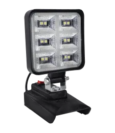 Lampa Do Baterii DeWalt 18V LED Halogen Roboczy + USB - Czarny