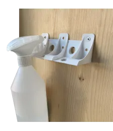 UCHWYT potrójny NA PŁYN DO SZYB BUTELKĘ SPRAY Biały 