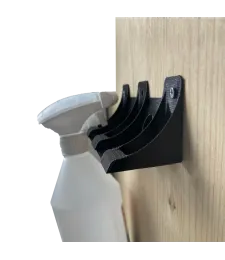 UCHWYT potrójny NA PŁYN DO SZYB BUTELKĘ SPRAY Czarny 