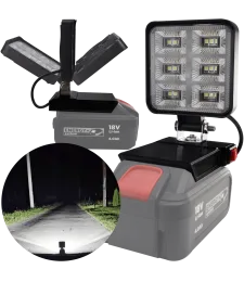 LAMPA DO BATERII GRAPHITE 18V LED HALOGEN ROBOCZY 