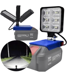 LAMPA DO BATERII GRAPHITE 18V LED HALOGEN ROBOCZY 