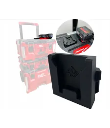 MILWAUKEE M18 18V DRŽIAK BATÉRIOVÉHO SYSTÉMU PACKOUT - Czarny