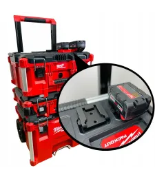 Uchwyt Do Systemu PACKOUT Na Baterie Milwaukee M18 18V - Czarny