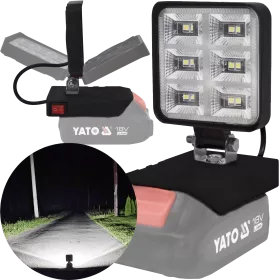 LAMPA DO BATERII YATO 18V LED HALOGEN ROBOCZY 