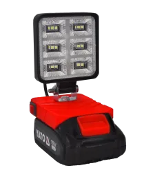 Lampa Do Baterii Yato 18V LED Halogen Roboczy - Czerwony