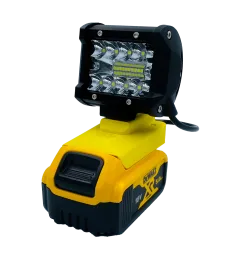 PRACOVNÉ SVETLO PRE HALOGÉNOVÚ LAMPU DEWALT 18V MAX - Żółty