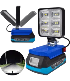 LAMPA DO BATERII DEDRA 18V SAS+ LED HALOGEN ROBOCZY 